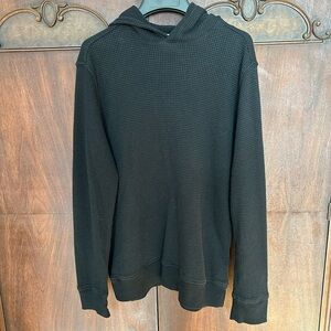 Old Navy Men's Charcoal Waffle Knit Hoodie XS